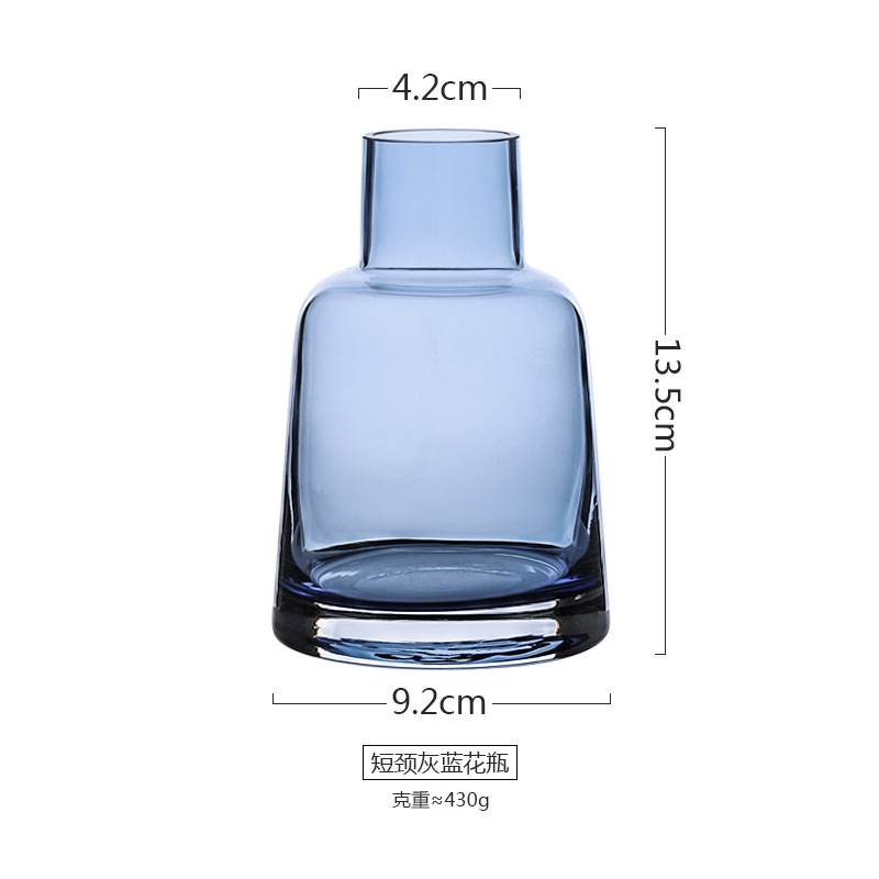 Sheri Nordic Feng Shui Pei glass vase Fine mouth tapered floral flower floral drying vase fragrant lavender bottle minimalist bottle floral