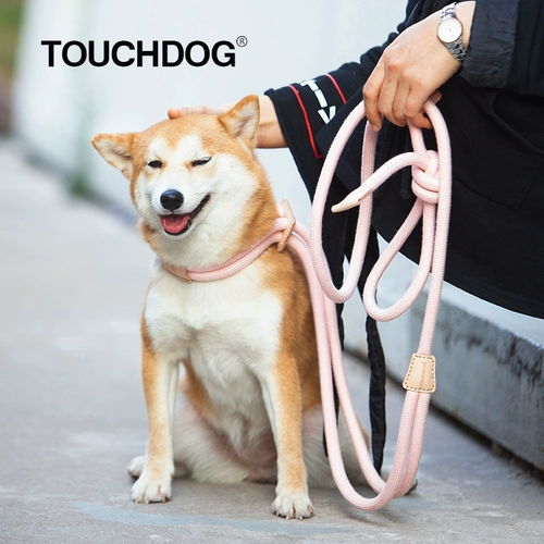 TouchDog, у него есть питомец с подтяжкой для собак, интегрированный круглый веревка -цепь собаки -стиль грудь спины с.