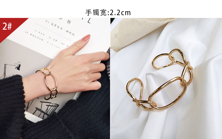 Phiên bản tiếng Hàn của sinh viên đơn giản hoang dã Sen tươi đỏ lạnh gió đôi vợ chồng thiết kế thích hợp vòng tay vòng tay nữ - Vòng đeo tay Cuff vòng tay chỉ đỏ