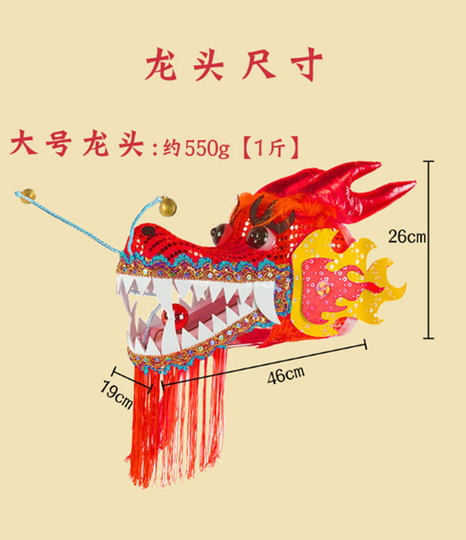 广场舞龙多款健身龙带甩彩带中老年运动单人耍甩龙头飘带烫金绸子