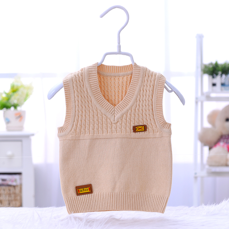 Áo len cho bé mùa xuân và mùa thu len nam bé mặc 0-1-2-3 tuổi bé gái bằng vải cotton đan vest trẻ em shop thời trang trẻ em