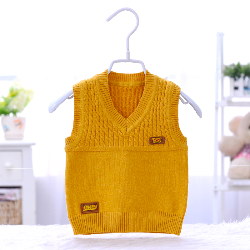 Áo len cho bé mùa xuân và mùa thu len nam bé mặc 0-1-2-3 tuổi bé gái bằng vải cotton đan vest trẻ em shop thời trang trẻ em