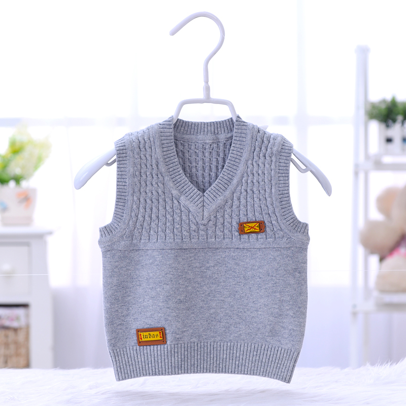 Áo len cho bé mùa xuân và mùa thu len nam bé mặc 0-1-2-3 tuổi bé gái bằng vải cotton đan vest trẻ em shop thời trang trẻ em