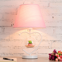 Modern simple creative romantic pastoral warm bedroom bedside princess lamp