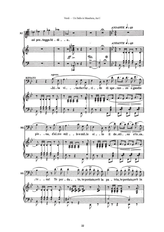 Alla Vita Che t'Arride Your Life Is so Rich and Happy "Masquerade" Official Score