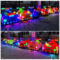 New childrens bumper car Square electric double adult stall luminous amusement vehicle large amusement equipment timing