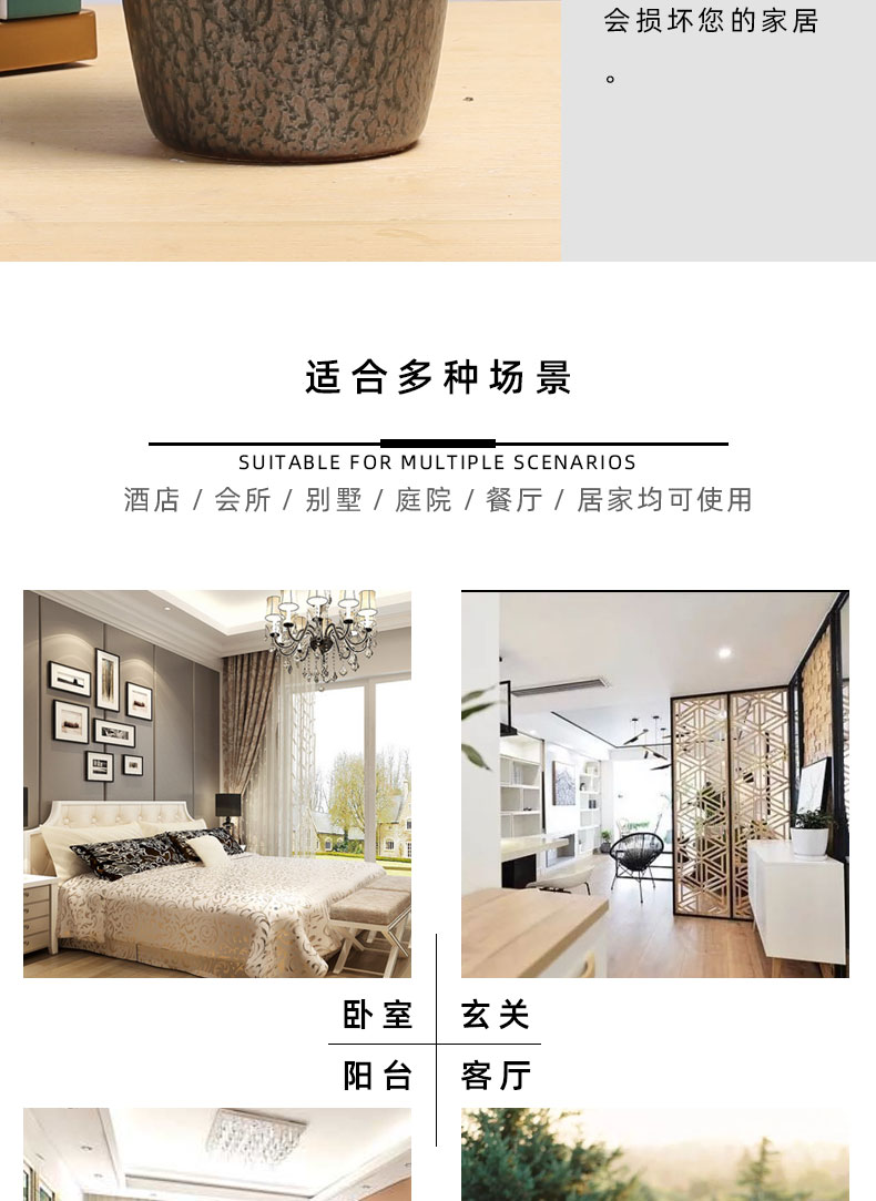 Ceramic floret bottle contracted sitting room of hydroponic flower arranging aquatic flowers retro Nordic creative household adornment furnishing articles