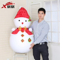 Christmas decorations large snowman doll doll Mall hotel scene layout props ornaments Christmas snowman