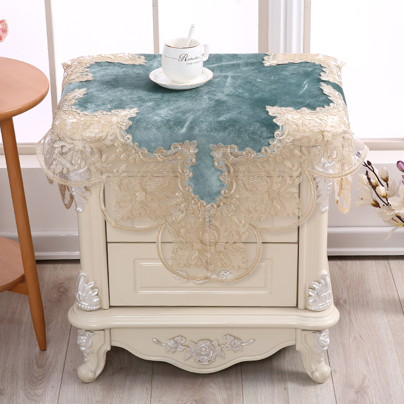 Table Bub Art Lace Bedroom Bed Head Cabinet Cover Clog Corner Few Buss Fridge Washing Machine Air Conditioning Dust Cover Almighty Cover
