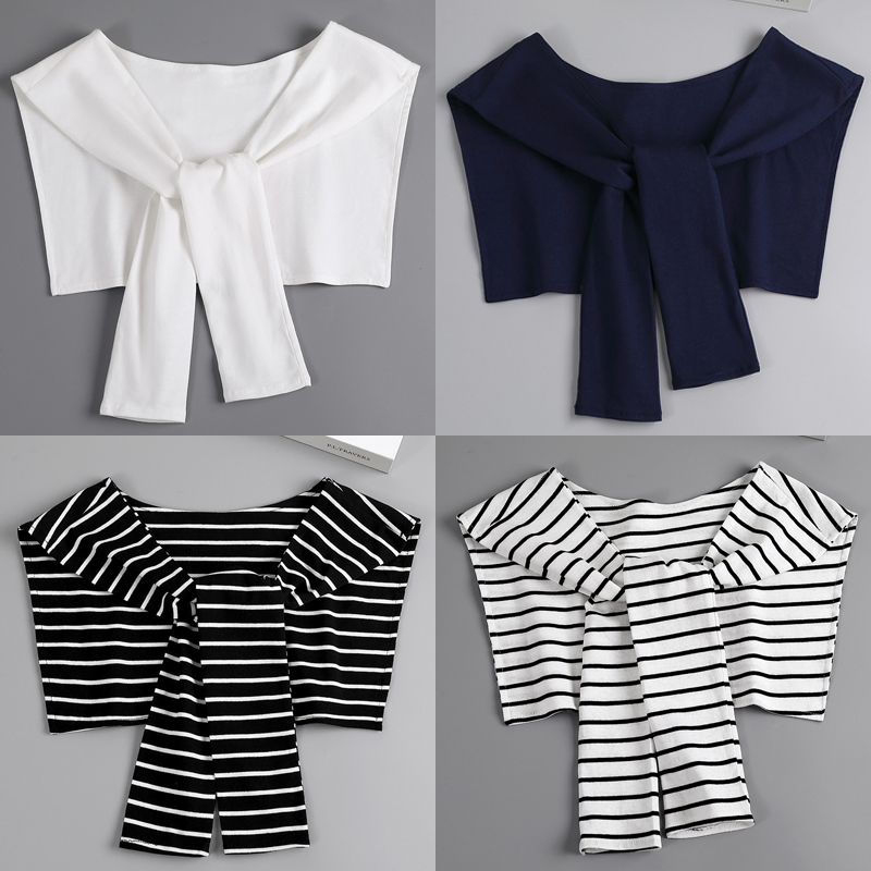 Solid Color Knotted Shawl with Sleeves, Fake Collar for Women, Air-Conditioned Room Neck Protection Cape, Sun Protection Shawl to Wear with T-Shirt Solid Color Knotted Shawl with Sleeves, Fake Collar for Women, Air-Conditioned Room Neck Protection Cape, Sun Protection Shawl to Wear with T-Shirt