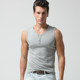 ເສື້ອຍືດແຂນຍາວຂອງຜູ້ຊາຍເສື້ອຢືດແຂນ V-neck ກວ້າງບ່າ V-neck elastic breathable men's trendy summer sweat vest