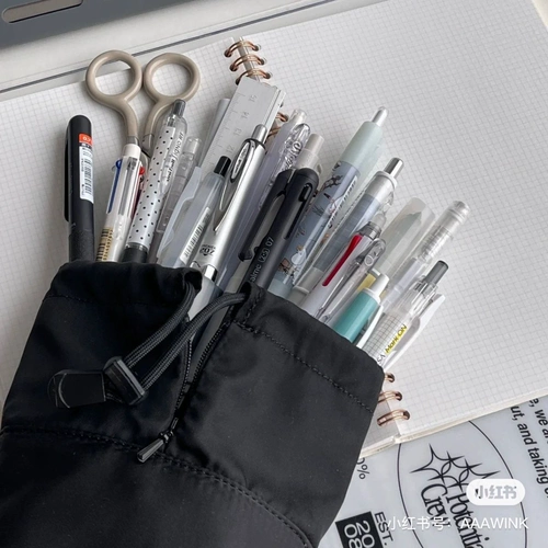 Оригинальные вместительные и большые канцтовары, держатель для ручек, сумка-органайзер, пенал, на шнурках