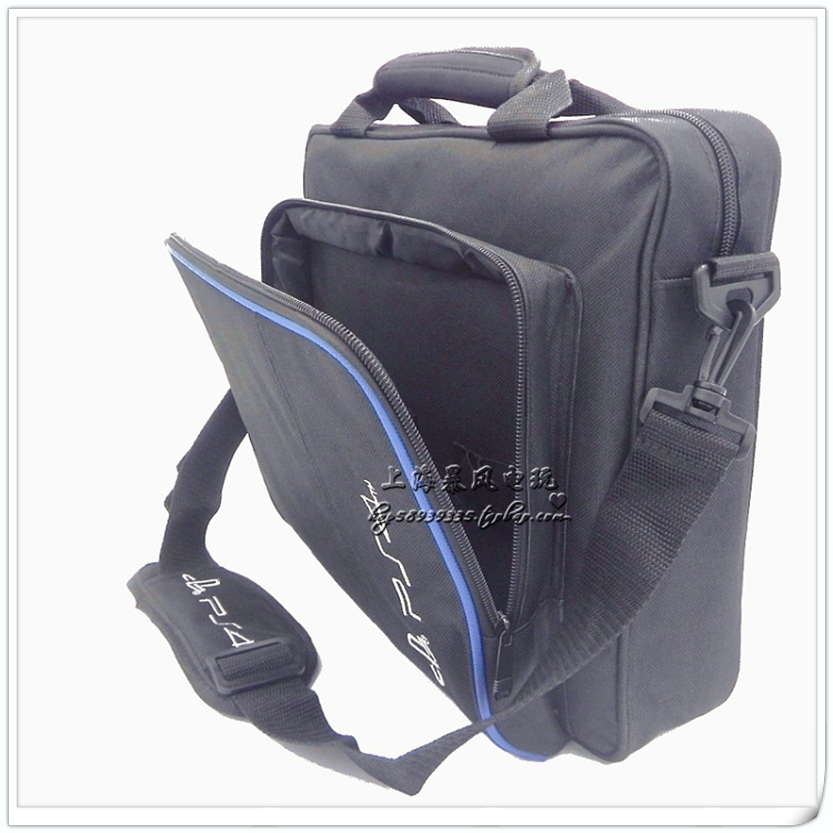 PS4 Hosting Túi lưu trữ Túi xách PS4 slim VR PS4PRO Shoulder Bag Túi dung lượng lớn - PS kết hợp cáp chuyển đổi tai nghe và sạc