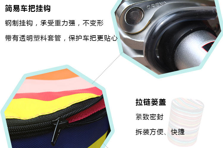 Panier pour vélo en toile - Ref 2256961 Image 33