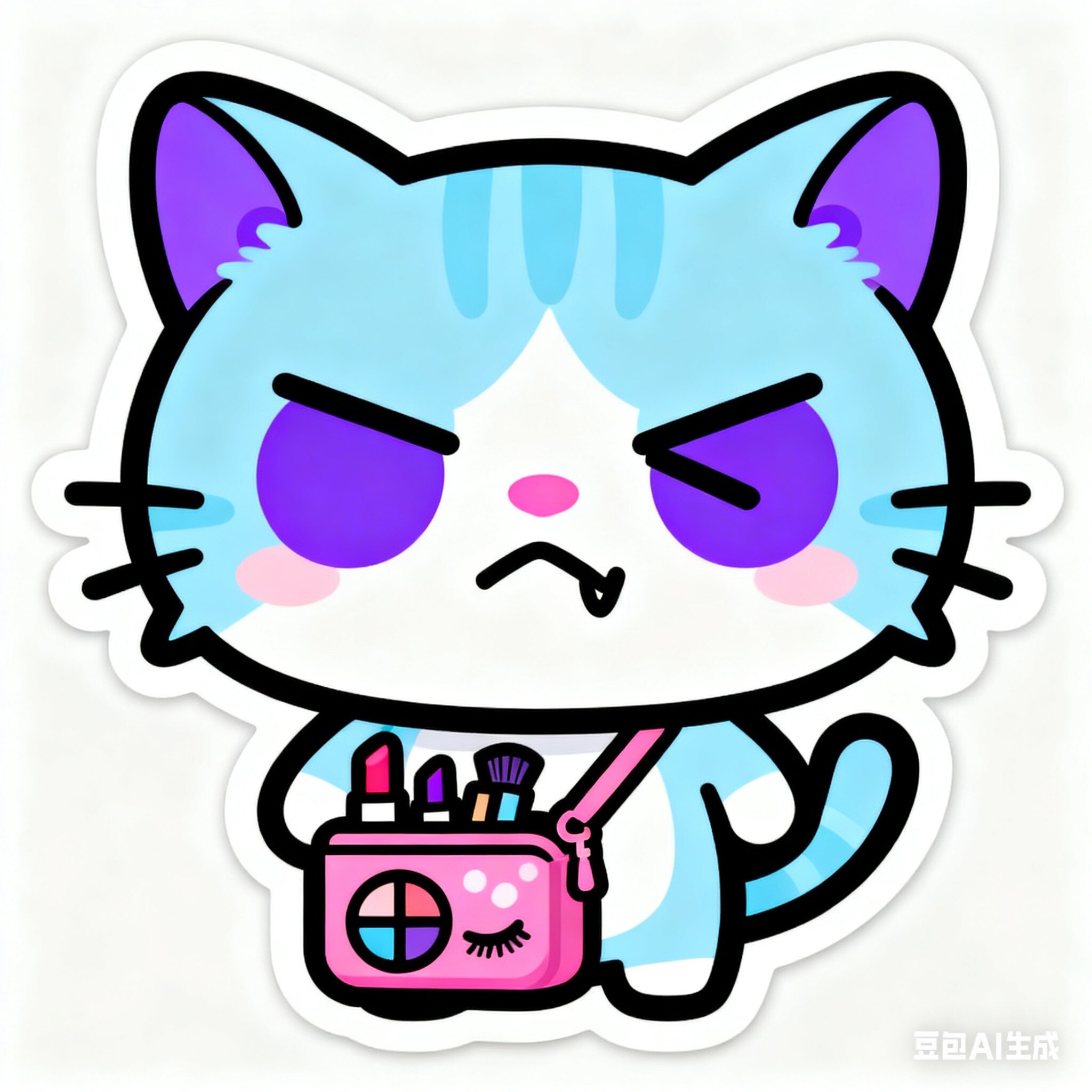 小酸猫的美妆工具馆的LOGO