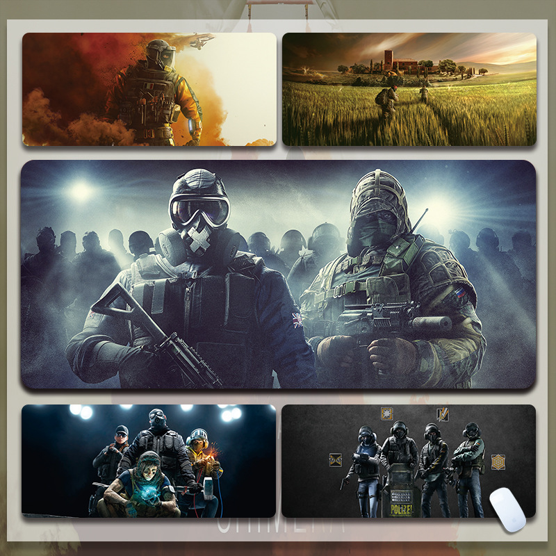 Rainbow Six Game Fps E-Sports Mouse Pad Extra Large Thickeneded Edge-Locking Rubber Pad Computer Keyboard Pad Stain-Resistant Rainbow Six Game Fps E-Sports Mouse Pad Extra Large Thickeneded Edge-Locking Rubber Pad Computer Keyboard Pad Stain-Resistant