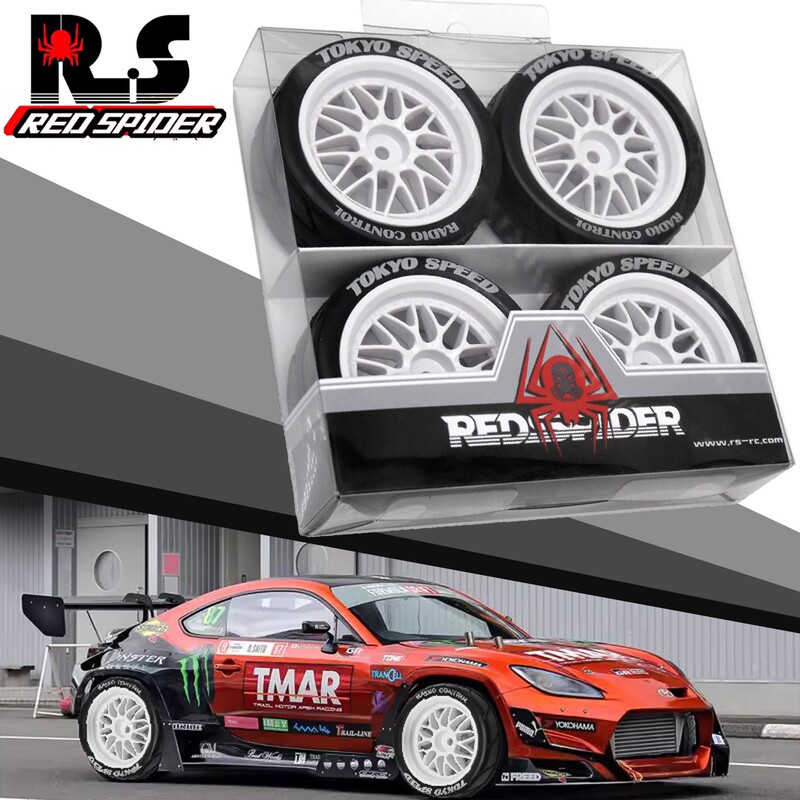 Rs Red Spider 1/10 Rv Tires Kyosho Fw06 Tamiya Tt01 Tt02 Xv01 Racing Tires R157