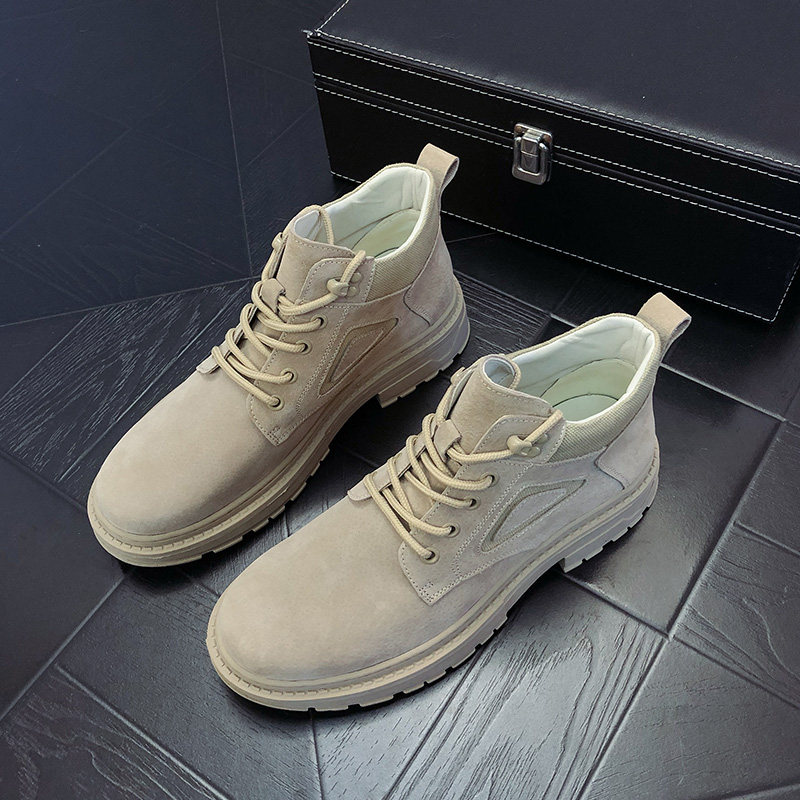 High cylinder Inron craze 100 hitch winter card its color Martin boots 2020 New men's and American trends Wolf Boots