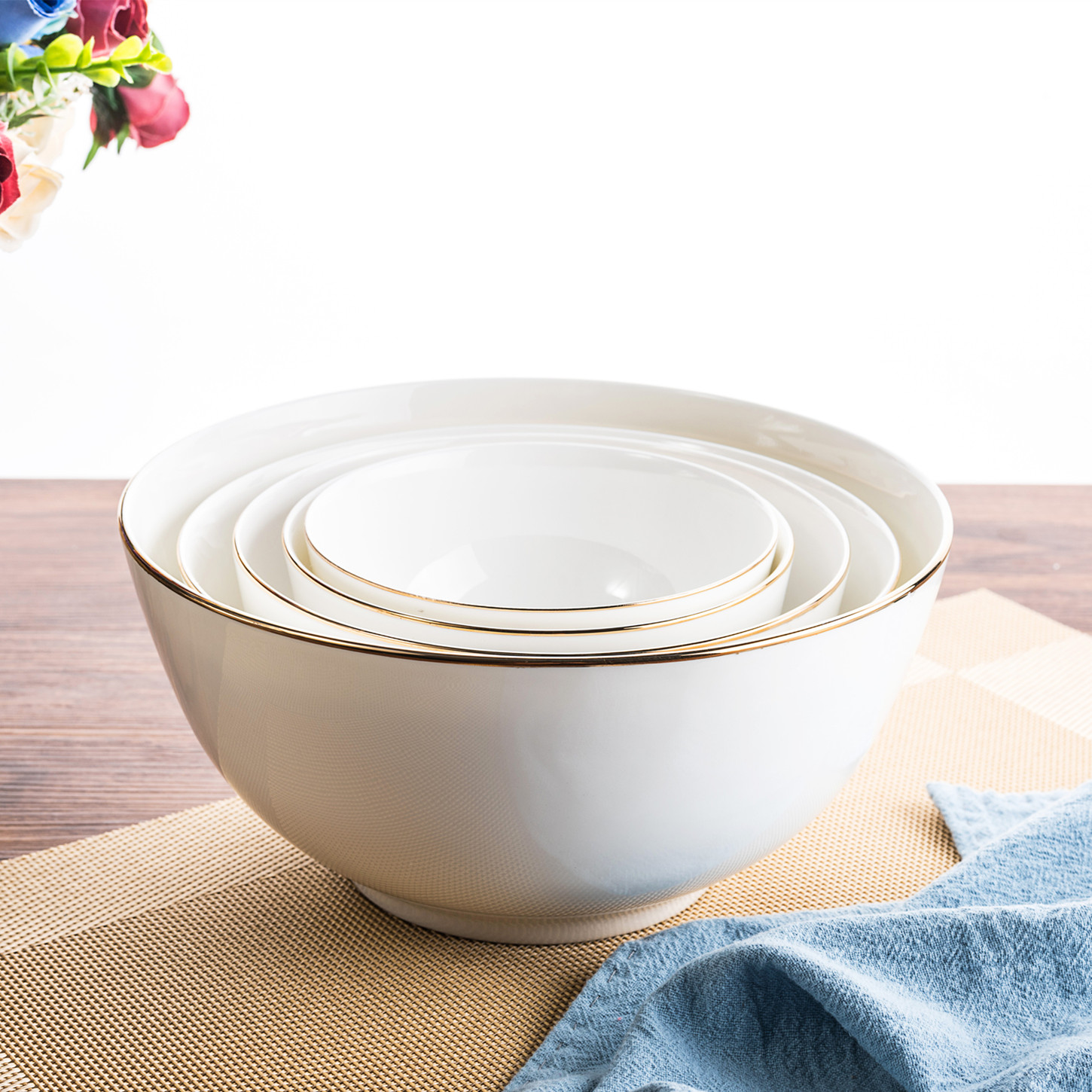 Up Phnom penh bowl of soup bowl small ceramic bowl of rice bowls with large bowl of noodles creative ipads porcelain single bowl to eat bread and butter