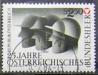 Austria 1980 Austrian Federal Army Jianjun 25 Annual Letter Pin