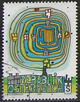 Austrian 1975 artist Hender Wasser painting 