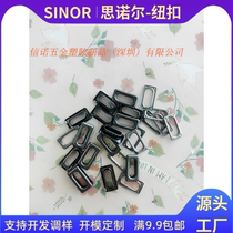 Factory direct sales environmentally friendly copper material square eyelet button shoe eyelet air eye button phoenix eye button eyelet button hollow rivet