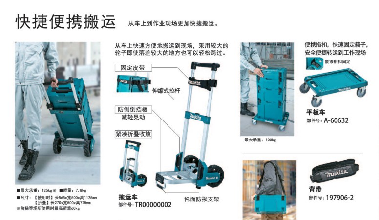 Makita Makita combination plastic toolbox carrying box incubator incubator pallet