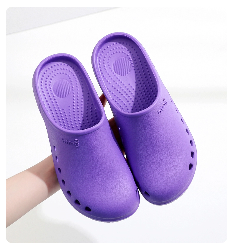 Hospital operating room slippers, surgical shoes, non-slip clogs, men's and women's medical protective shoes, nurse monitoring room toe-cap shoes