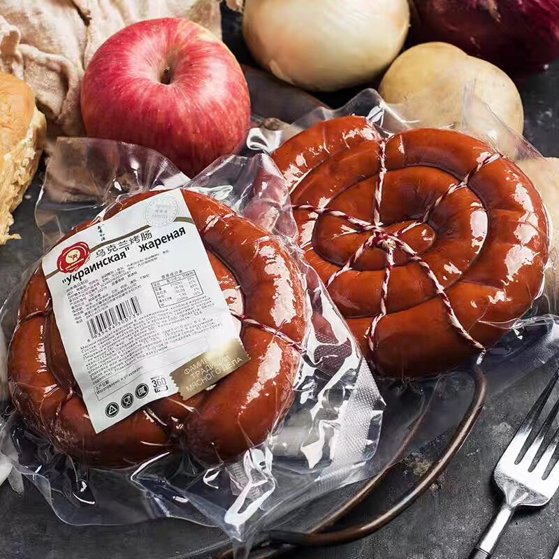 Russian flavor Ukrainian toasted sausage pan sausage smoked ready-to-cook sausage Lower wine dish (domestically made China-Russia joint venture) - Taobao