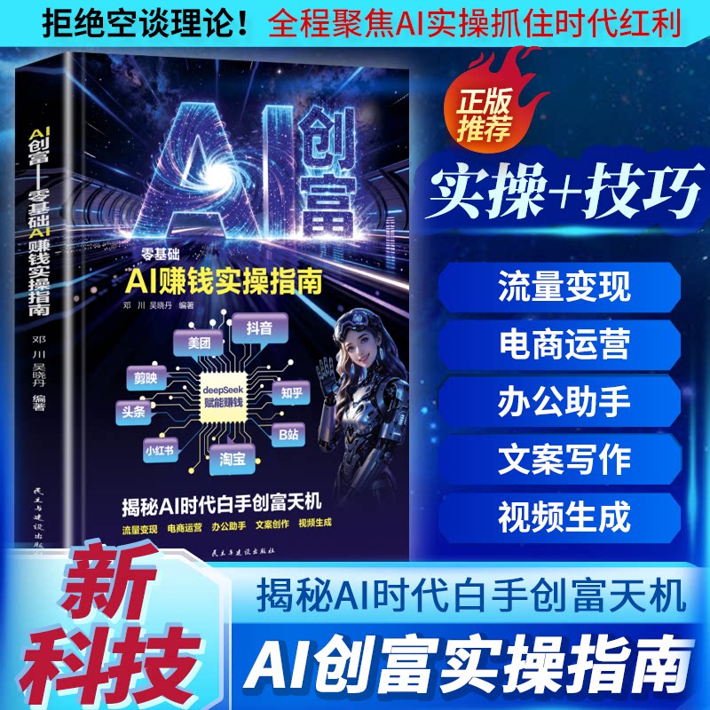 AI创富:零基础AI赚钱实操指南 揭秘AI时代白手创富天机 手把手教你短视频平台AI赛道工具实操攻略 普通人玩转AI赚钱工具 副业增收-淘宝 ...