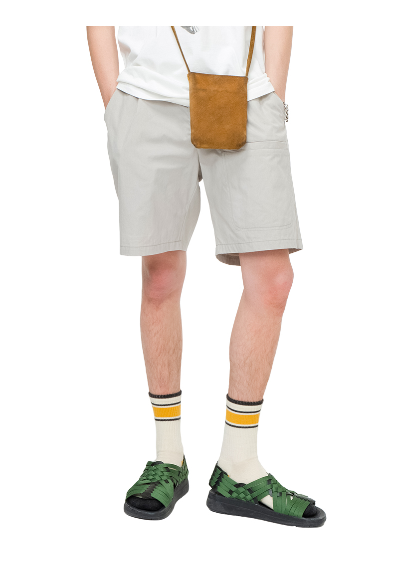Viishow2019 hè mới quần short giản dị nam Nhật Bản retro nam năm quần xu hướng quần đường phố - Quần short quần short thô nam