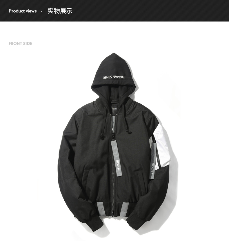 VIISHOW cotton nam mùa đông nam quần áo cotton vài chiếc áo khoác cotton trùm đầu xu hướng hip hop áo khoác da nam