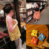 Japan Anpanman folding storage bag Portable shopping bag Environmental protection bag tote bag shoulder messenger bag