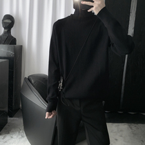 Mr. 2021 autumn and winter New black turtleneck sweater mens base casual pullover long sleeve knitwear ins