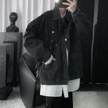 Mr. Dark Retro Loose Fit Jacket Men 2020 Autumn Winter Homemade Joker Couple Jacket Jacket