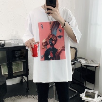 Mr. Short sleeve self-made original design short sleeve T-shirt mens fashion brand trend mens half sleeve loose top