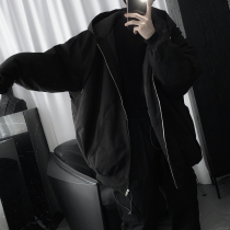 Mr. 2021 autumn and winter New black cotton-padded jacket men Korean trend hooded thick zipper