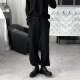 Mr. Short Sentence Drawstring Leg Suit Pants Men's Straight Leg Loose Korean Style Casual Pants Drape Pants