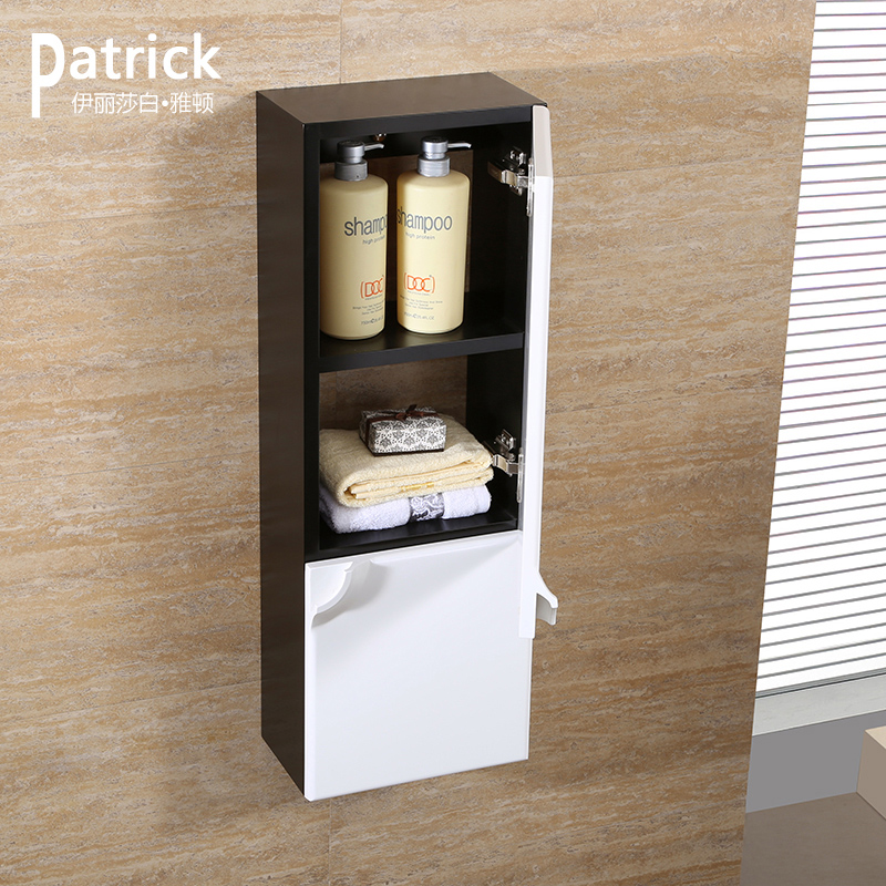 Baihe Bathroom Side Cabinet Modern Solid Wood Bathroom Cabinet