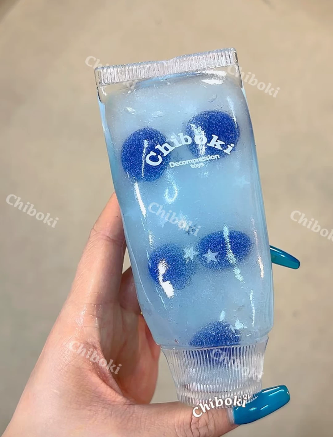 Сквиши-тюбик Chiboki «джем», тонкая оболочка, мягкая для мятья