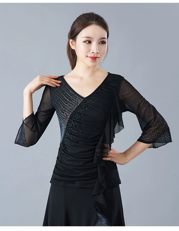 Maiko 2018 phụ nữ mới hiện đại quần áo khiêu vũ tập waltz khiêu vũ khiêu vũ khiêu vũ váy đu lớn - Khiêu vũ / Thể dục nhịp điệu / Thể dục dụng cụ