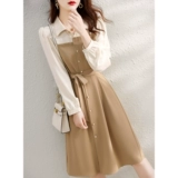 Брендовый осенний комплект, платье