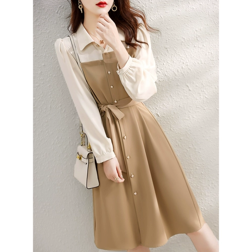 Брендовый осенний комплект, платье