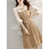 Брендовый осенний комплект, платье