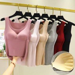 Summer Modalless Sligue Sliging Vests Women's Chest Cushion Bottom Blinds Piece Piece wears a large size body shaping chest coat