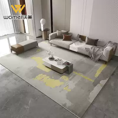 Modern light luxury carpet living room high gray tea table blanket simple abstract Villa cloakroom bedroom carpet mat home