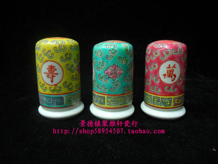 Jingdezhen Factory Goods Porcelain Handmade Powder Colorful Marihuanou Toothpick Cylinder Traditional Nostalgia Decoration Collection Old Porcelain