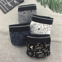 Mens underwear boxer pants cotton breathable youth cute cartoon four-corner pants personality fashion Korean trend