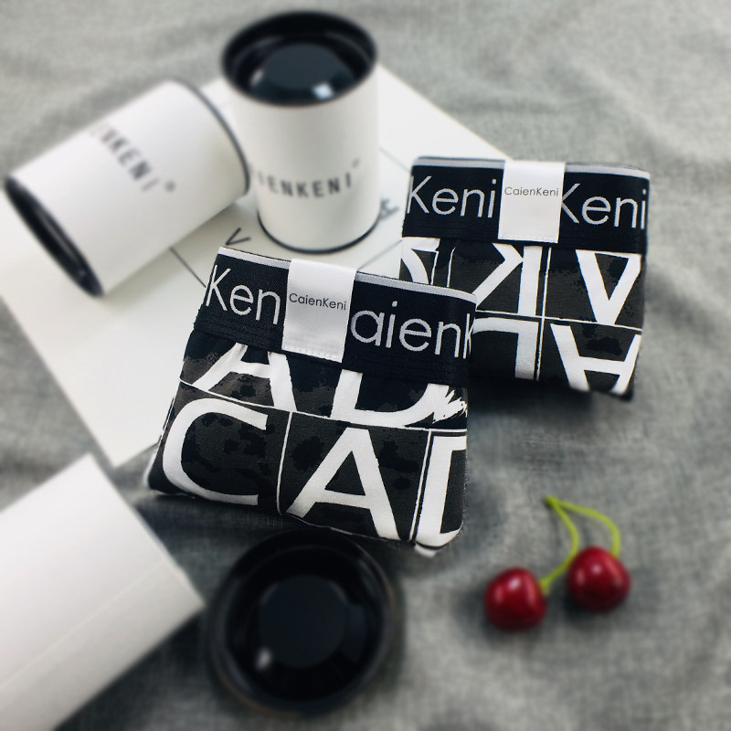 Lovers Briefs Women Pure Cotton Triangle Sexy Cute Creative Personality Cartoon Mid Waist Men's Flat Corner Suit Gift Box Dress