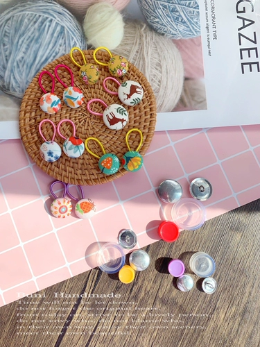 Упаковочная пряжка эмбрион и инструмент персонализированная цветочная ткань самоадресованная ручная сделанная ручная суть серьги для ручной работы на резиновых полосах материалы материалы